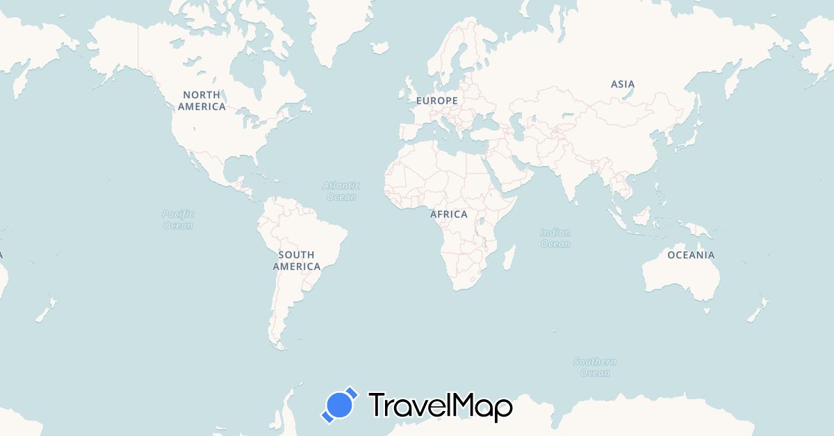 TravelMap itinerary: driving, bus, plane, train, hiking, boat, hitchhiking in Armenia, Azerbaijan, Bulgaria, Bolivia, Brazil, China, Germany, Spain, France, Georgia, Croatia, Kazakhstan, Saint Lucia, Netherlands, New Zealand, Panama, Peru, Portugal, Serbia, Turkey, Trinidad and Tobago, Uzbekistan, Vietnam (Asia, Europe, North America, Oceania, South America)